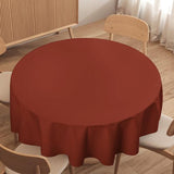 Custom Coral Red Coral Red Round Table Cloth