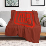 Custom Coral Red Orange Red Blanket