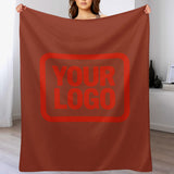 Custom Coral Red Orange Red Blanket