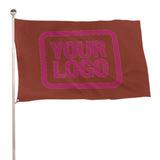Custom Coral Red Pink Flag