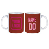 Custom Coral Red Light Pink Mug
