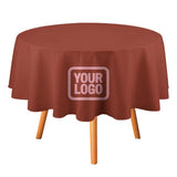 Custom Coral Red Light Pink Round Table Cloth