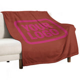 Custom Coral Red Pink Blanket