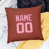 Custom Coral Red Light Pink Pillowcase
