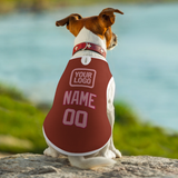 Custom Coral Red Light Pink Pet Vest