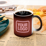 Custom Coral Red Light Pink Magic Mug