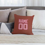Custom Coral Red Light Pink Pillowcase