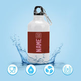 Custom Coral Red Light Pink Sports Bottle