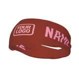Custom Coral Red Light Pink Sports headband