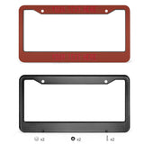 Custom Coral Red Red License Plate Frame