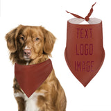 Custom Coral Red Crimson Red Pet Scarf