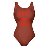 Custom Coral Red Orange Red Swimsuit