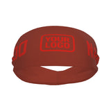 Custom Coral Red Orange Red Sports headband