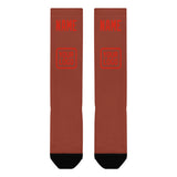 Custom Coral Red Orange Red Knee-High Sock