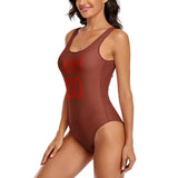 Custom Coral Red Orange Red Swimsuit