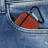 Custom Coral Red Orange Red AirPods Case