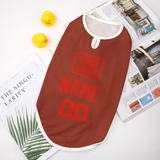 Custom Coral Red Orange Red Pet Vest