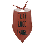 Custom Coral Red Black Pet Scarf