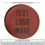 Custom Coral Red Black Truck Tires