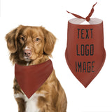 Custom Coral Red Black Pet Scarf