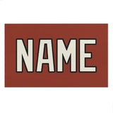 Custom Coral Red Cream Beach Towel