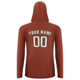 Custom Coral Red Cream UV-Hoodie