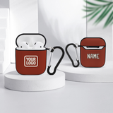 Custom Coral Red Cream AirPods Case