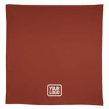 Custom Coral Red Black Square Table Cloth