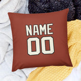 Custom Coral Red Cream Pillowcase