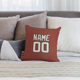 Custom Coral Red Cream Pillowcase