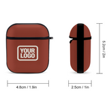 Custom Coral Red Cream AirPods Case