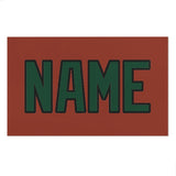 Custom Coral Red Green Beach Towel