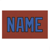 Custom Coral Red Sky Blue Beach Towel