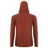 Custom Coral Red Orange Red UV-Hoodie