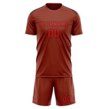 Custom Coral Red Orange Red Soccer Jersey