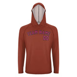 Custom Coral Red Pink UV-Hoodie