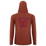 Custom Coral Red Red UV-Hoodie
