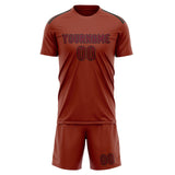 Custom Coral Red Crimson Red Soccer Jersey