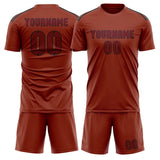 Custom Coral Red Crimson Red Soccer Jersey