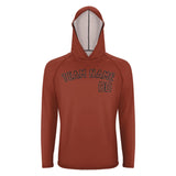 Custom Coral Red Coral Red UV-Hoodie
