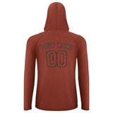 Custom Coral Red Coral Red UV-Hoodie