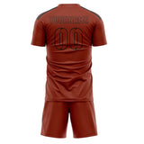 Custom Coral Red Coral Red Soccer Jersey