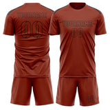 Custom Coral Red Coral Red Soccer Jersey