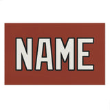 Custom Coral Red White Beach Towel