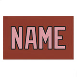 Custom Coral Red Light Pink Beach Towel