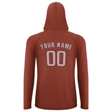 Custom Coral Red Light Pink UV-Hoodie