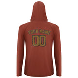 Custom Coral Red Khaki UV-Hoodie