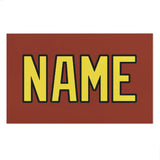 Custom Coral Red Light Yellow Beach Towel