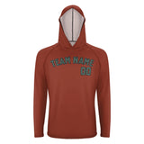 Custom Coral Red Blue Green UV-Hoodie