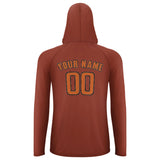 Custom Coral Red Orange UV-Hoodie